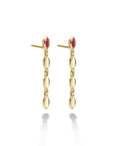 Renee Ruby earrings- SINGLE